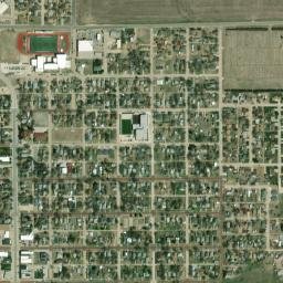101-199 E 5th St Hoisington KS High Resolution Satellite Map