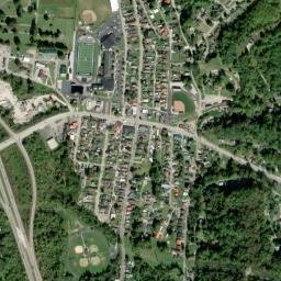 Coal Grove map(satellite map)