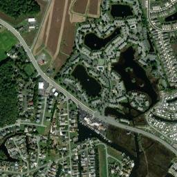 Bayville Delaware High Resolution Satellite Map