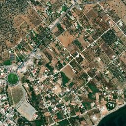 Erétria map(satellite map)
