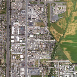 Bellevue California High Resolution Satellite Map