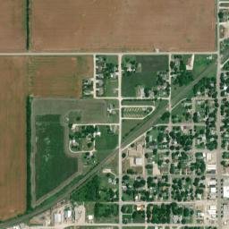 Main St Canton Kansas High Resolution Satellite Map