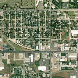 1420 Roosevelt St Great Bend KS High Resolution Satellite Map