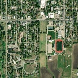 617 S Ash St Hillsboro Kansas High Resolution Satellite Map