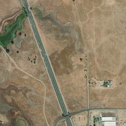 Hicksville California High Resolution Satellite Map