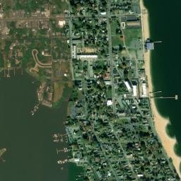 Colonial Beach map(satellite map)