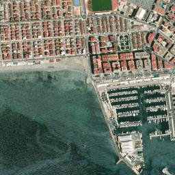 Santa Pola map(satellite map)