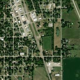 256 W 10th St Pleasanton Kansas High Resolution Satellite Map