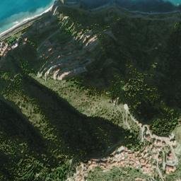 Piraino map(satellite map)