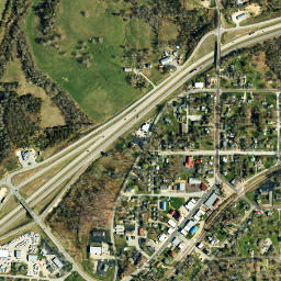 Bourbon map(satellite map)