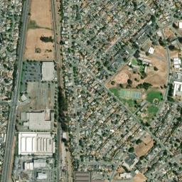 Chabot Terrace California High Resolution Satellite Map