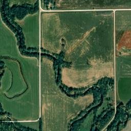 Cedar KS USA High Resolution Satellite Map