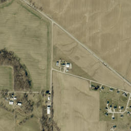 Center, IN, USA High Resolution Satellite Map