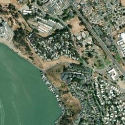 Carquinez Heights California High Resolution Satellite Map