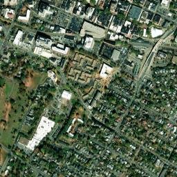 City of Charlottesville map(satellite map)