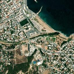 Rafína map(satellite map)