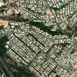 Papágou map(satellite map)