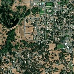 Tuolumne California High Resolution Satellite Map