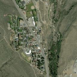 Lee Vining California High Resolution Satellite Map