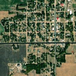 547 W Broadway St Macksville Kansas High Resolution Satellite Map