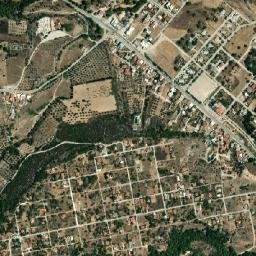Isthmía map(satellite map)
