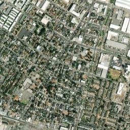 West Oakland California High Resolution Satellite Map