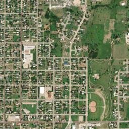 601-699 E Hickory St Dodge City KS High Resolution Satellite Map