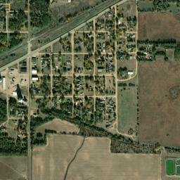 400-406 4th St Preston KS 67583 High Resolution Satellite Map