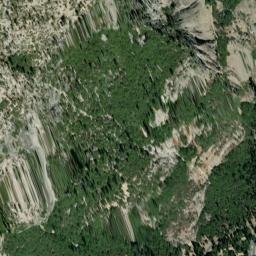 Yosemite Village California High Resolution Satellite Map