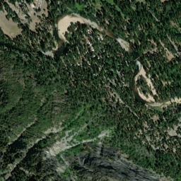 Yosemite Valley map(satellite map)