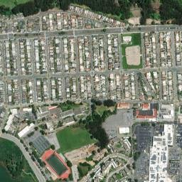 111 Inverness Dr San Francisco CA High Resolution Satellite Map