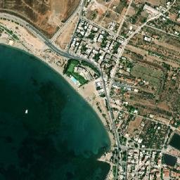 Palaiá Fókaia map(satellite map)