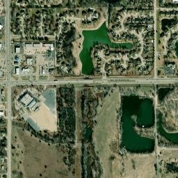 N North Shore Blvd Wichita KS High Resolution Satellite Map