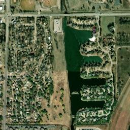 6602 West Ponderosa Circle Wichita KS High Resolution Satellite Map