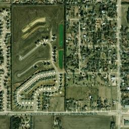 10805-10893 E Clark St Wichita KS High Resolution Satellite Map