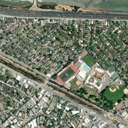 736 California Dr, Burlingame, CA 94010, USA High Resolution Satellite Map