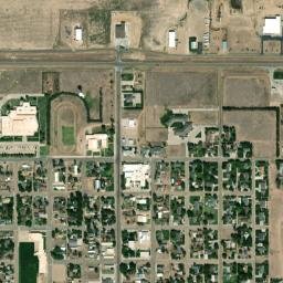 243 N Main St Johnson City Kansas High Resolution Satellite Map