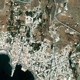 Tínos map(satellite map)