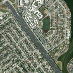 Martin Dr San Mateo California  High Resolution Satellite Map