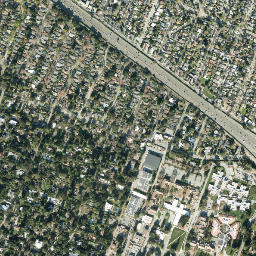 Menlo Oaks California High Resolution Satellite Map