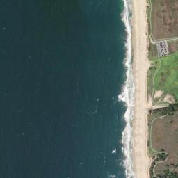 Satellite view of Half Moon Bay