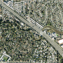 Duveneck California High Resolution Satellite Map