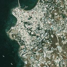 Mykonos map(satellite map)