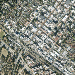 1-23 University Ave, Palo Alto, CA 94305, USA High Resolution Satellite Map