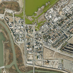 Alviso California High Resolution Satellite Map