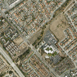 Berryessa California High Resolution Satellite Map