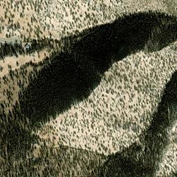 Satellite view of The Ancient Bristlecone Pine Forest