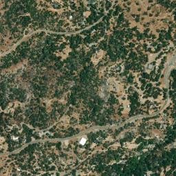 Yosemite Forks California High Resolution Satellite Map