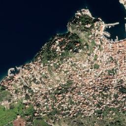 Ýdra map(satellite map)
