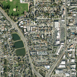 San Tomas Expressway, Campbell, CA 95008 High Resolution Satellite Map